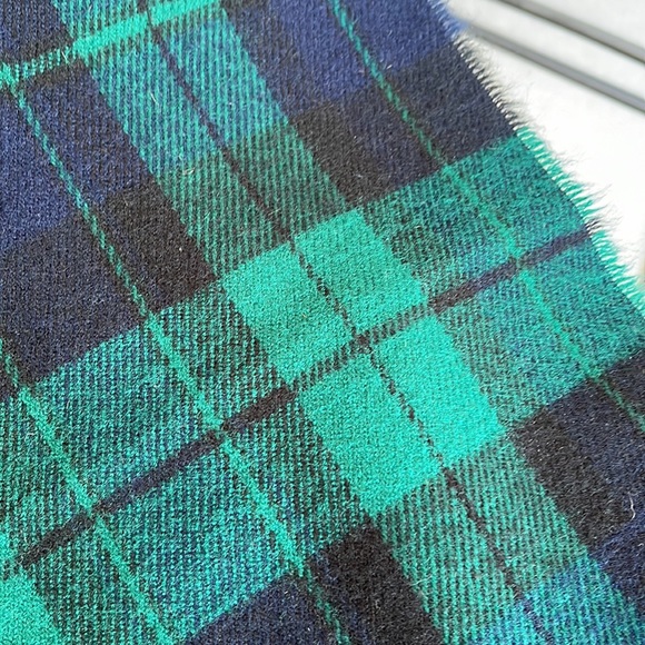 Vintage Christian Dior Green Blue Italy Scarf - Picture 6 of 8